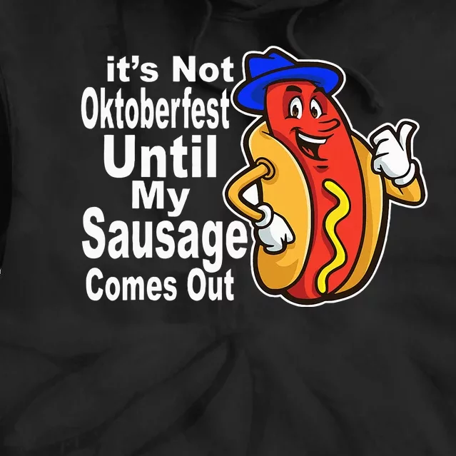 Sausage Meme Oktoberfest Costume Funny Joke Bavarian German Tie Dye Hoodie