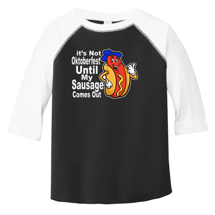 Sausage Meme Oktoberfest Costume Funny Joke Bavarian German Toddler Fine Jersey T-Shirt