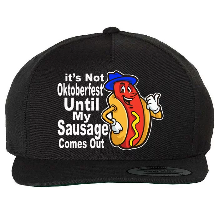 Sausage Meme Oktoberfest Costume Funny Joke Bavarian German Wool Snapback Cap