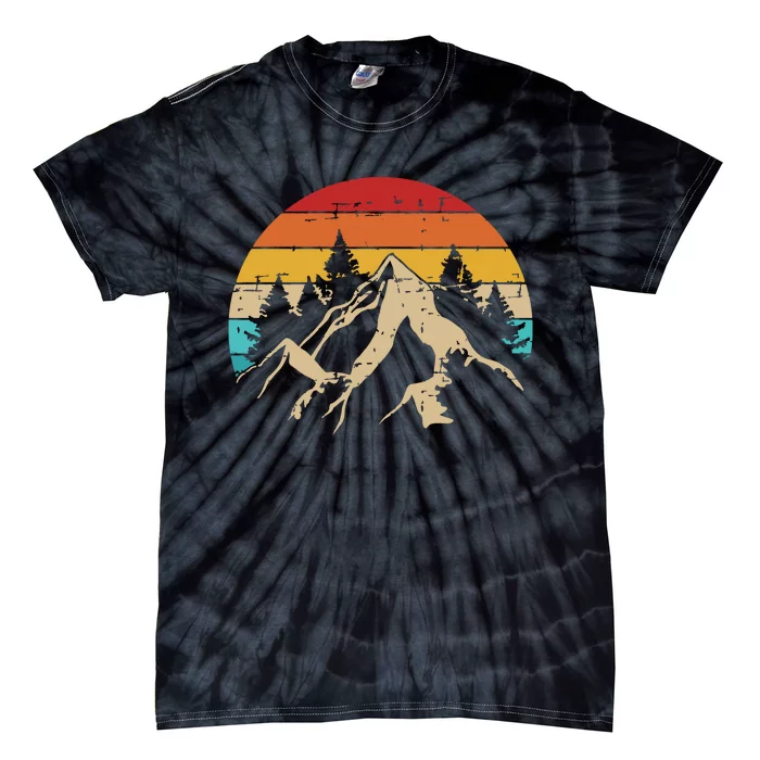 Summer Mountains Outdoor Vintage Retro Tie-Dye T-Shirt