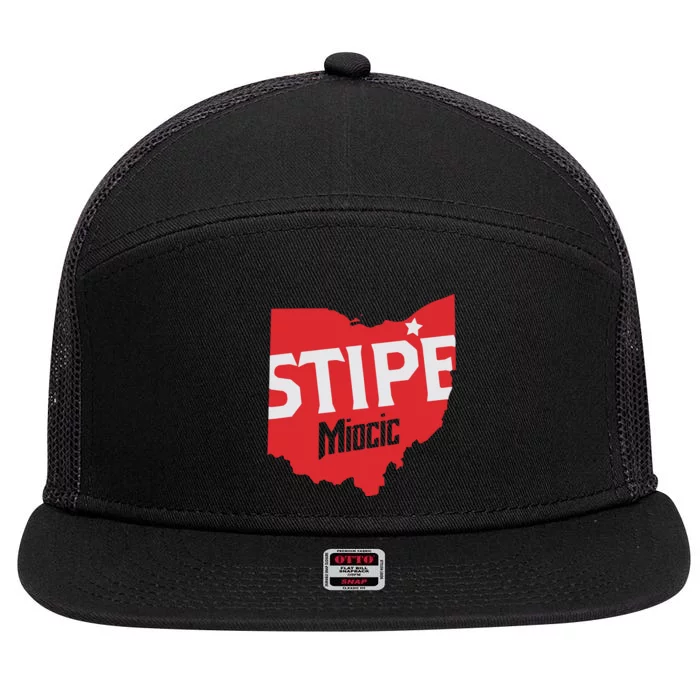 Stipe Miocic Ohio Pride 7 Panel Mesh Trucker Snapback Hat