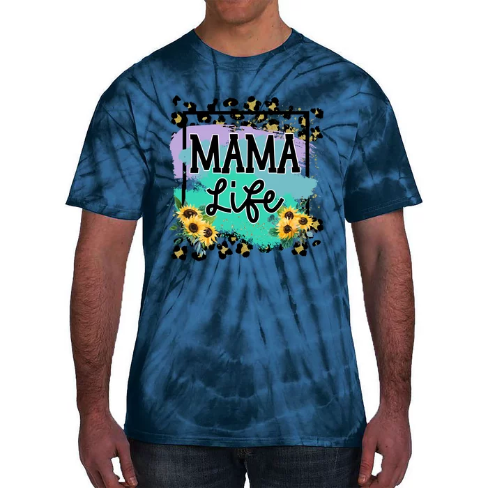 Sunflowers Mom Of , Mom Of Mam Tie-Dye T-Shirt