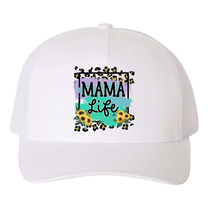 Sunflowers Mom Of , Mom Of Mam Yupoong Adult 5-Panel Trucker Hat