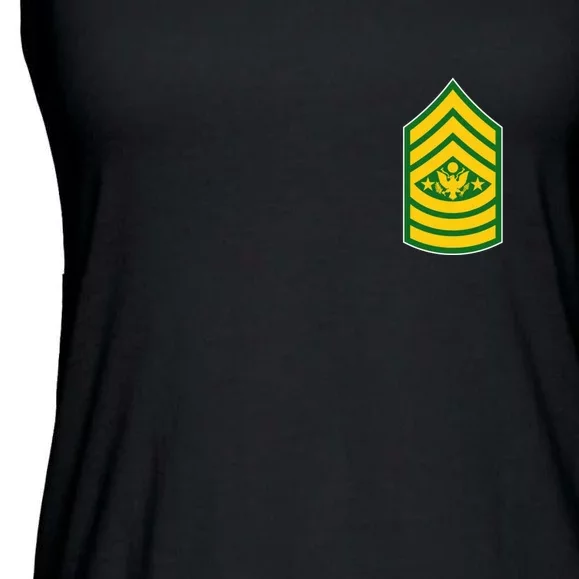 Sergeant Major Of The Army Military Badge Ladies Essential Flowy Tank