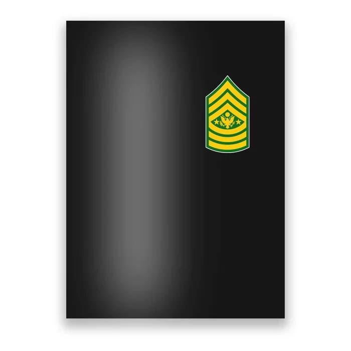 Sergeant Major Of The Army Military Badge Poster