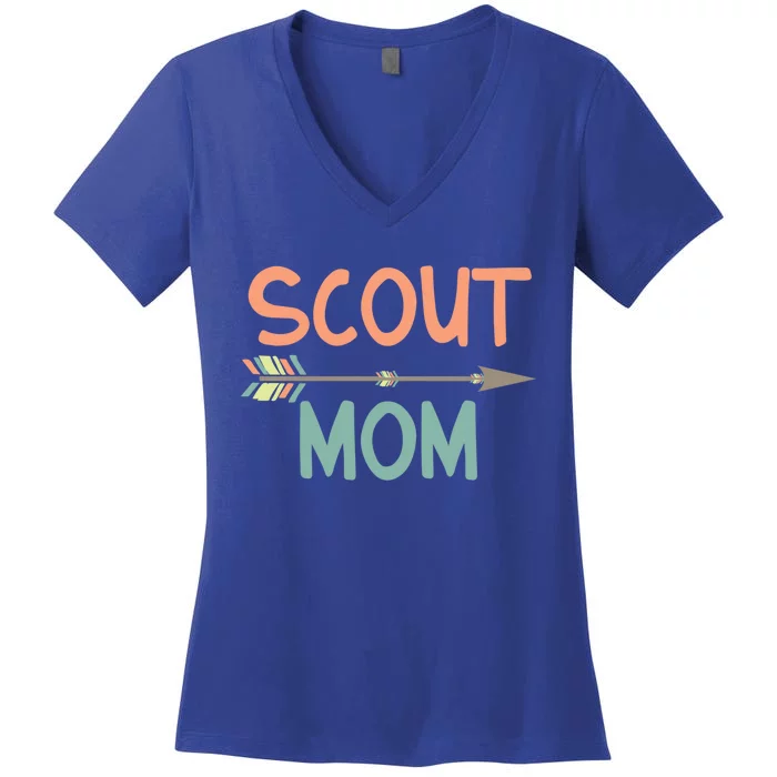 Scout Mom Of And Gift Women's V-Neck T-Shirt