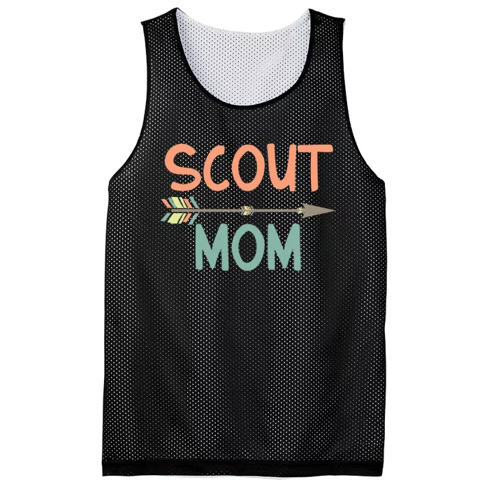 Scout Mom Of Boy & Girl Mesh Reversible Basketball Jersey Tank