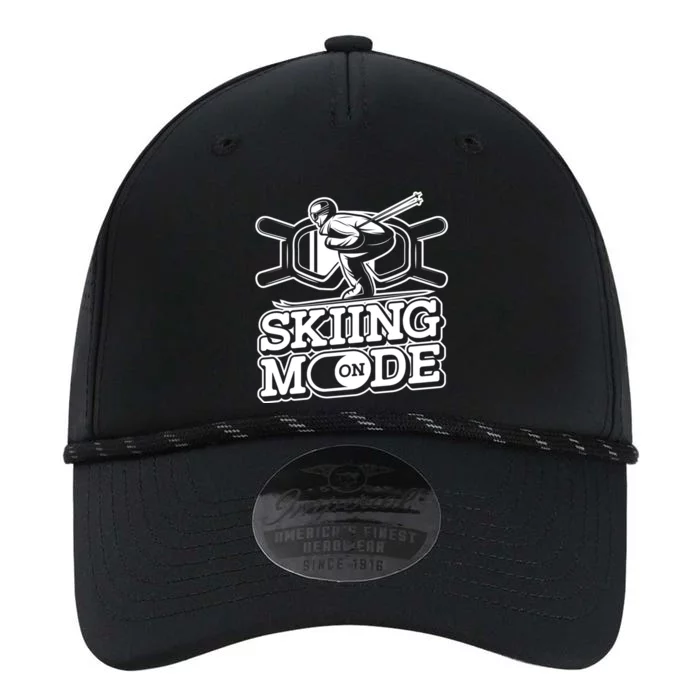 Skiing Mode On Gift Winter Sports Skier Ski Mountains Skiing Gift Performance The Dyno Cap