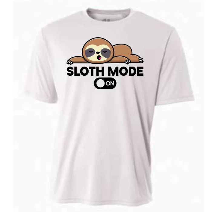 Sloth Mode On Funny Lazy Cooling Performance Crew T-Shirt