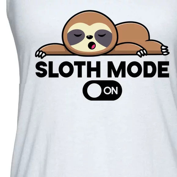 Sloth Mode On Funny Lazy Ladies Essential Flowy Tank