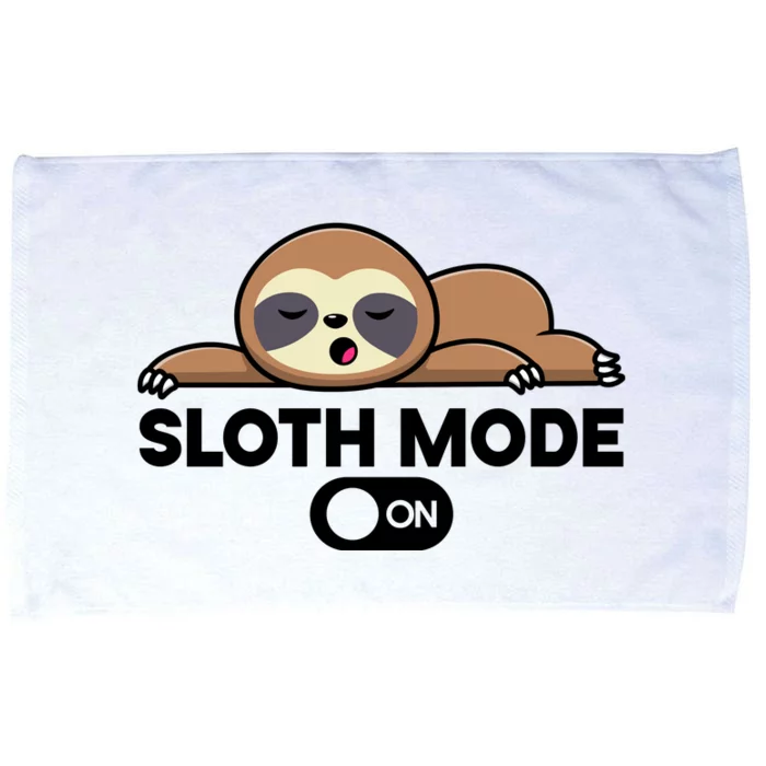 Sloth Mode On Funny Lazy Microfiber Hand Towel