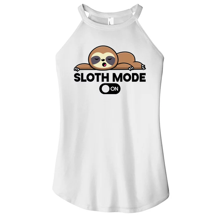 Sloth Mode On Funny Lazy Women’s Perfect Tri Rocker Tank