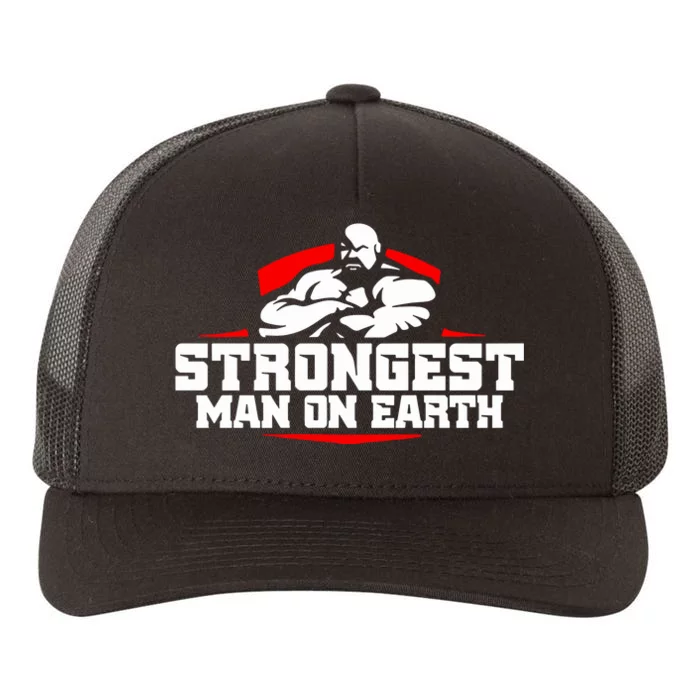 Strongest Man On Earth Yupoong Adult 5-Panel Trucker Hat