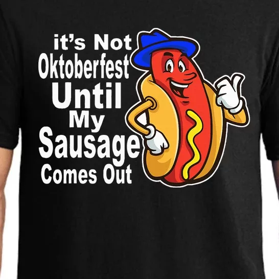 Sausage Meme Oktoberfest Costume Funny Joke Bavarian German Pajama Set