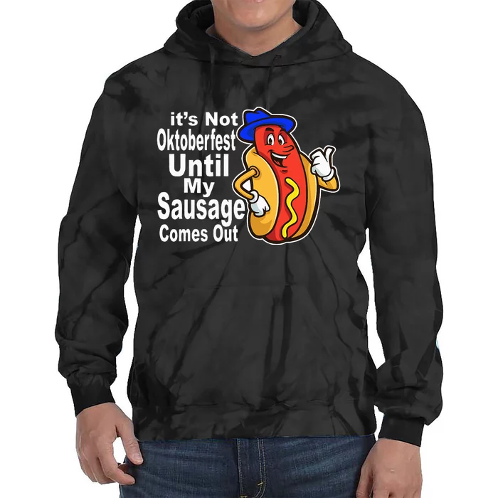 Sausage Meme Oktoberfest Costume Funny Joke Bavarian German Tie Dye Hoodie