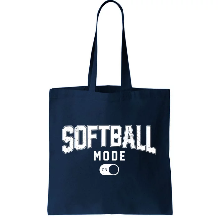 Softball Mode On Tote Bag