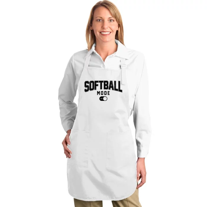 Softball Mode On Full-Length Apron With Pocket