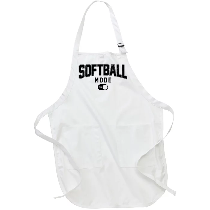 Softball Mode On Full-Length Apron With Pocket