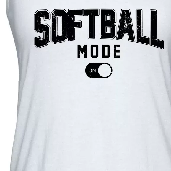 Softball Mode On Ladies Essential Flowy Tank