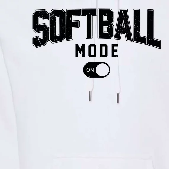 Softball Mode On Premium Hoodie