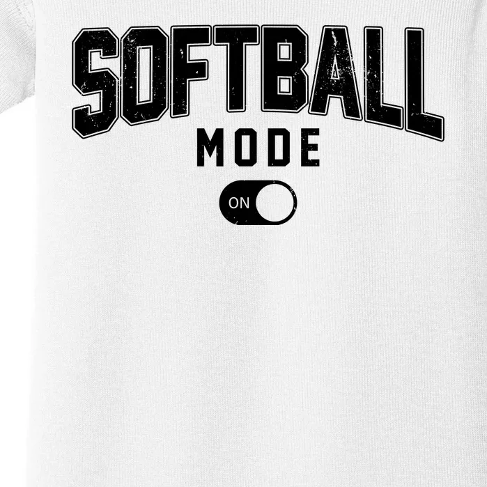 Softball Mode On Baby Bodysuit