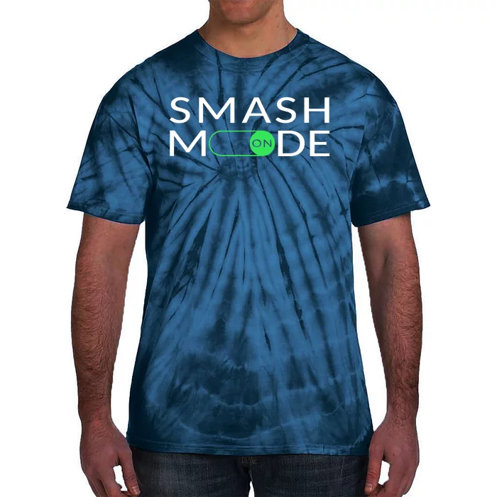 Smash Mode On Funny Pickleball Pun For Pickleball Players Tie-Dye T-Shirt