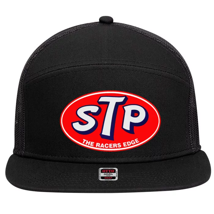 Stp Motor Oil Metal Sign Racing Bikes Cars 7 Panel Mesh Trucker Snapback Hat