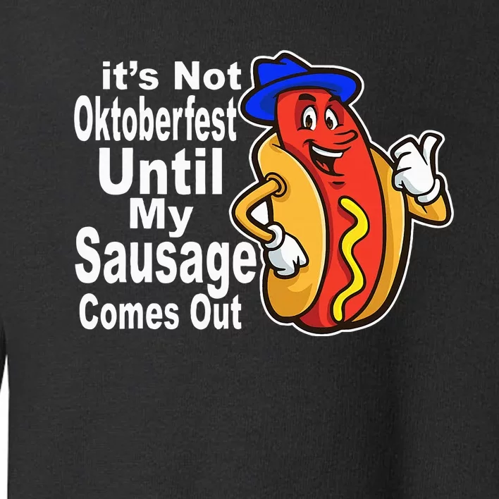 Sausage Meme Oktoberfest Costume Funny Joke Bavarian German Toddler Sweatshirt