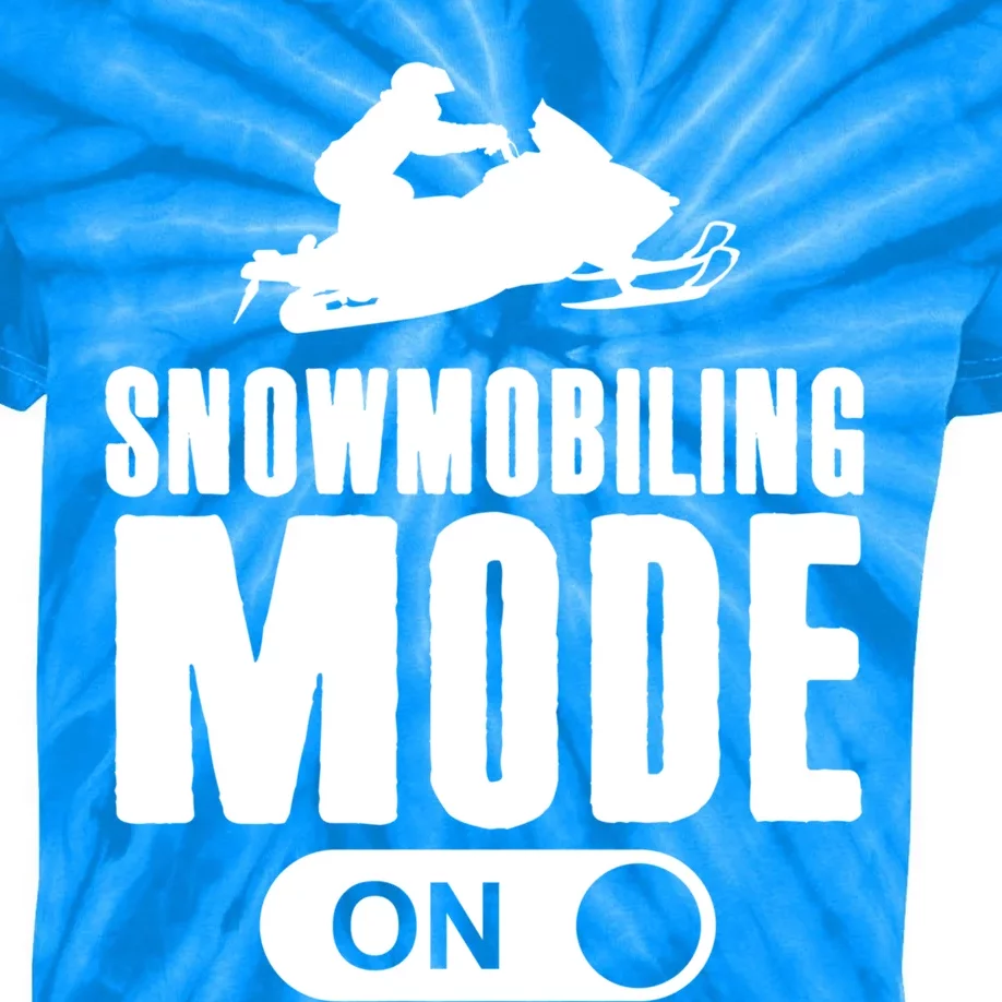 Snowmobiling Mode On Kids Snowmobile Gift Snow Machine Rider Gift Kids Tie-Dye T-Shirt