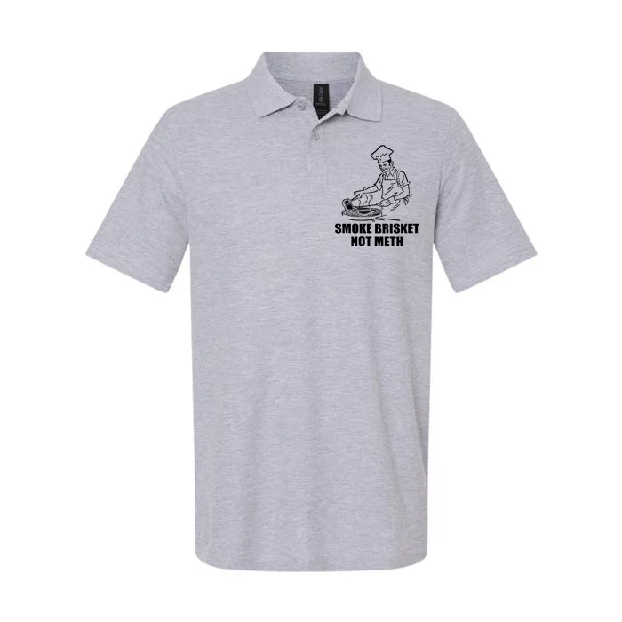 Smoke Brisket Not Meth Softstyle Adult Sport Polo