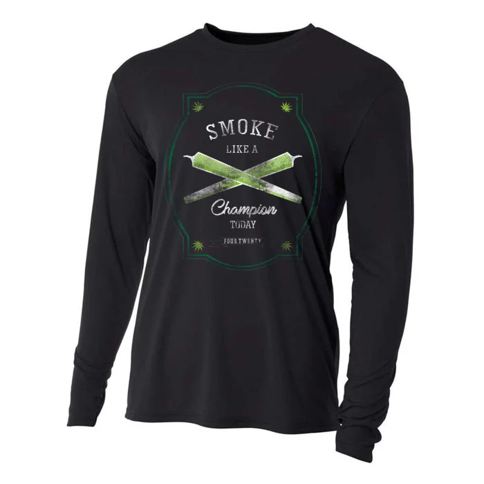 Smoke Like A Champion Cooling Performance Long Sleeve Crew