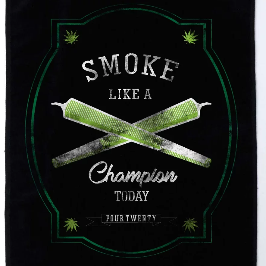 Smoke Like A Champion Platinum Collection Golf Towel