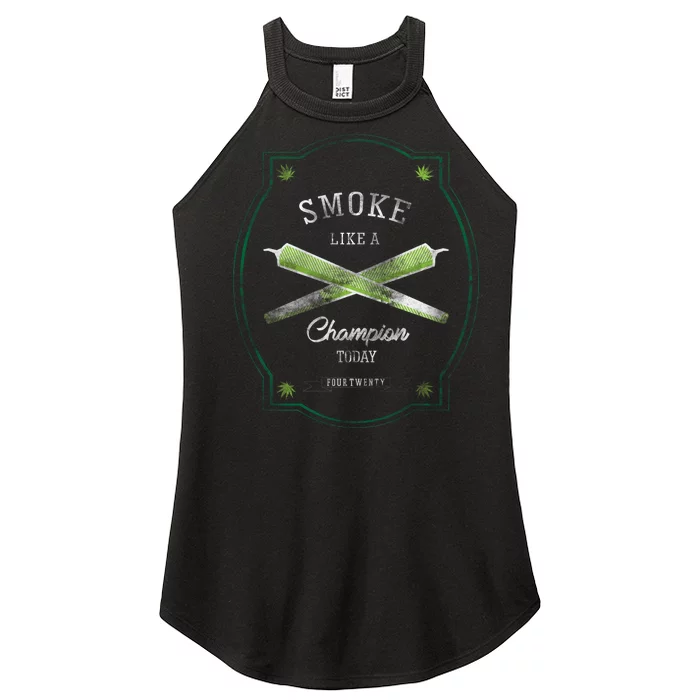 Smoke Like A Champion Women’s Perfect Tri Rocker Tank