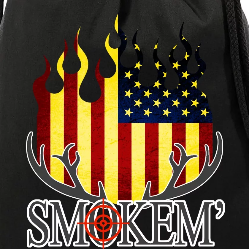 Smokem Whitetail Soldier Drawstring Bag