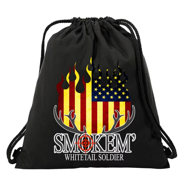 Smokem Whitetail Soldier Drawstring Bag