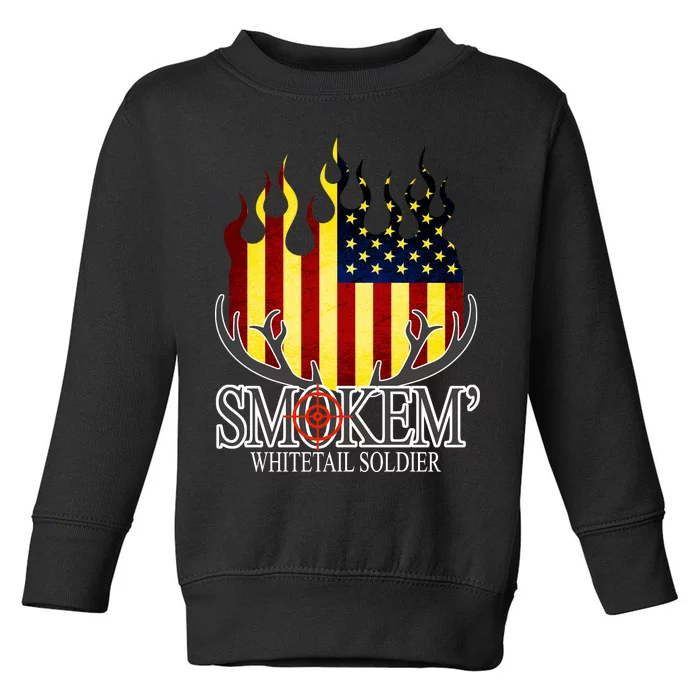 Smokem Whitetail Soldier Toddler Sweatshirt