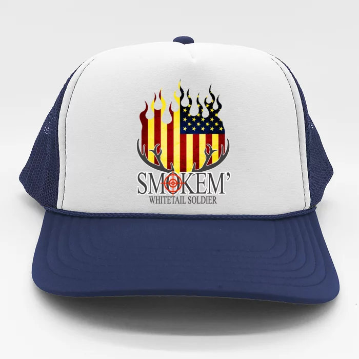 Smokem Whitetail Soldier Trucker Hat