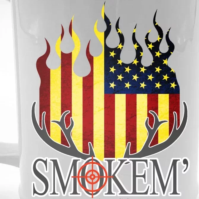 Smokem Whitetail Soldier Front & Back Beer Stein