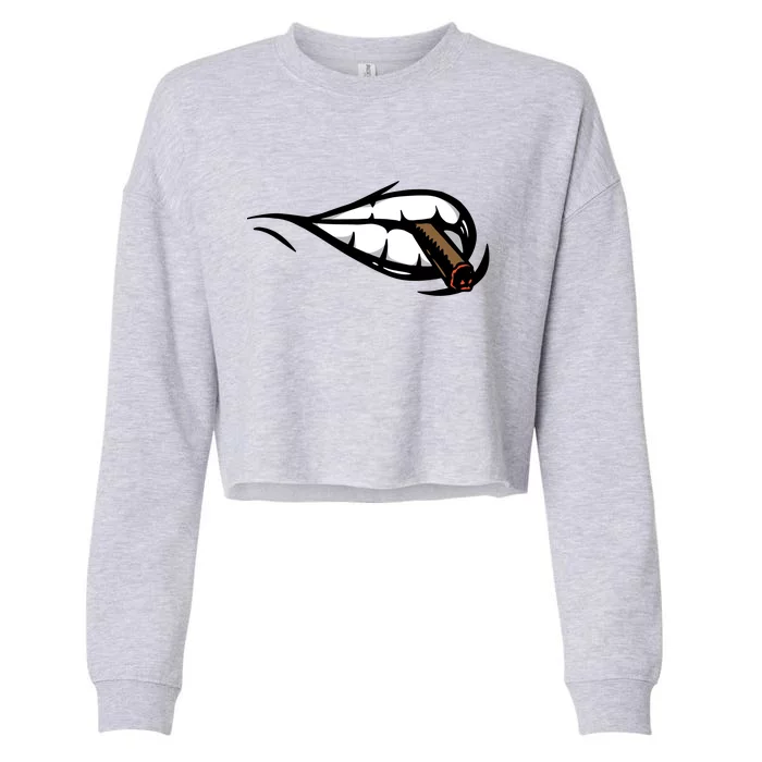 Smoking Cropped Pullover Crew