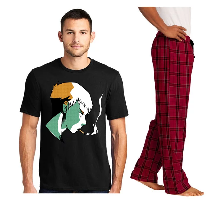 Smoking Anime Boy Pajama Set