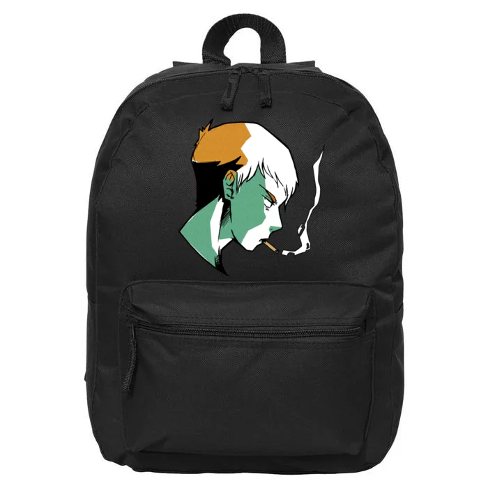 Smoking Anime Boy 16 in Basic Backpack