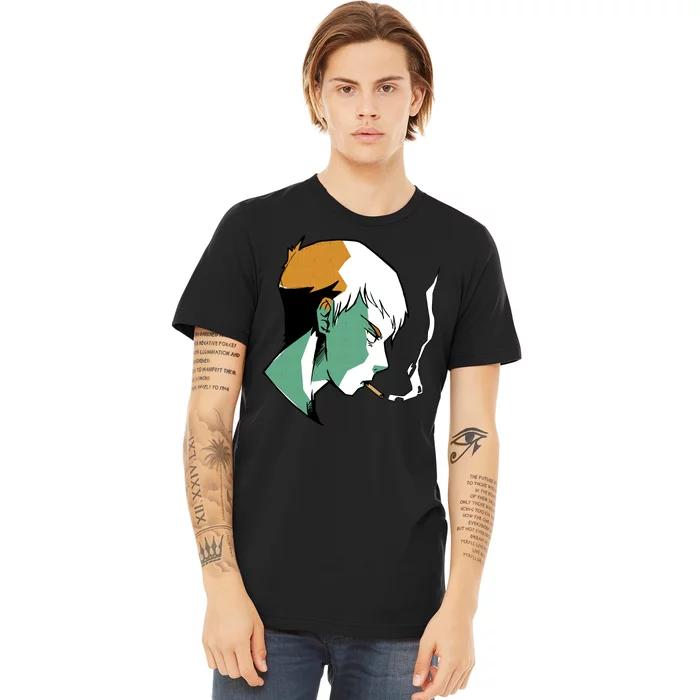 Smoking Anime Boy Premium T-Shirt