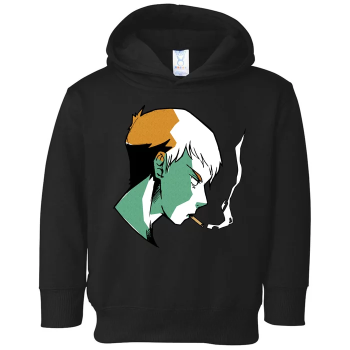 Smoking Anime Boy Toddler Hoodie