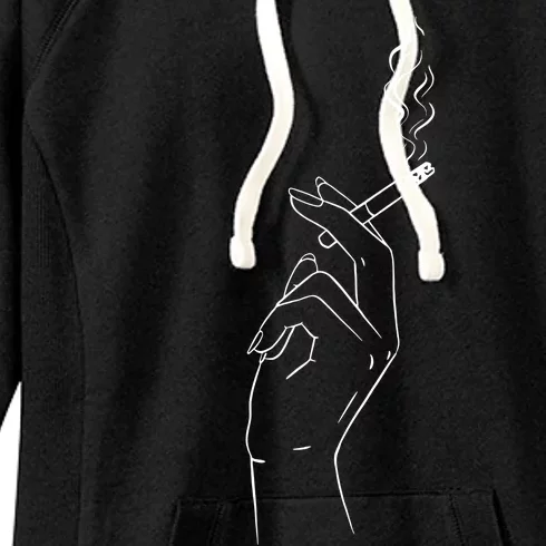 Smoking Hand Women's Fleece Hoodie