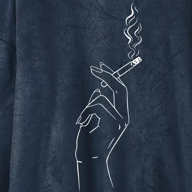 Smoking Hand Hooded Wearable Blanket