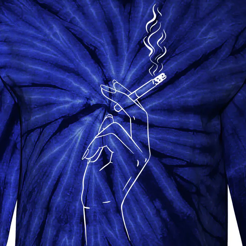 Smoking Hand Tie-Dye Long Sleeve Shirt