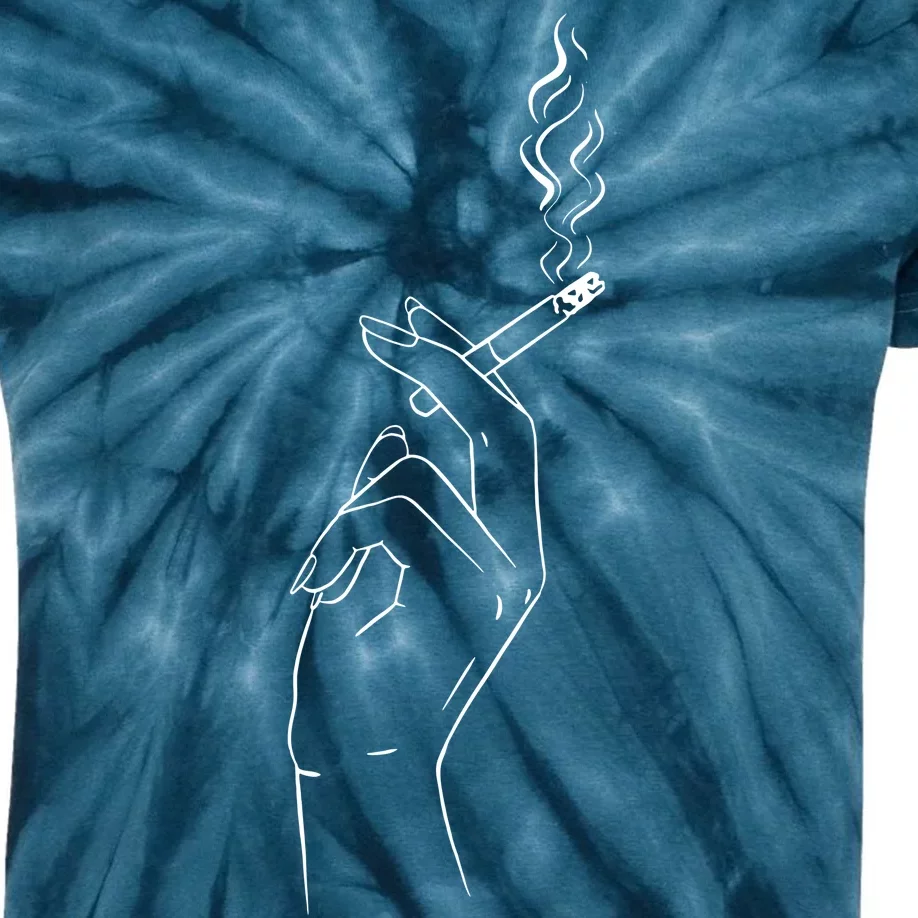 Smoking Hand Kids Tie-Dye T-Shirt