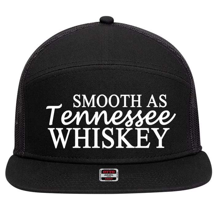 Smooth As Tennessee Whiskey 7 Panel Mesh Trucker Snapback Hat