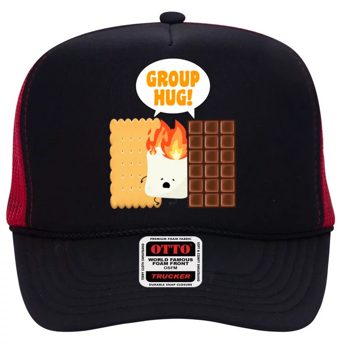 S'mores Group Hug High Crown Mesh Trucker Hat