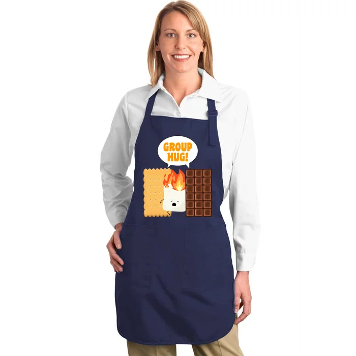 S'mores Group Hug Full-Length Apron With Pocket